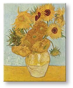 Obraz na plátně Vincent van Gogh - Váza s dvanácti slunečnicemi - Váza s dvanácti slunečnicemi - 40x50 cm