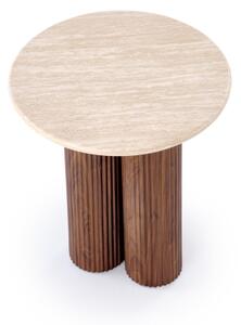 Konferenční stolek CALDO pr. 50 cm hnědá/béžová