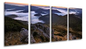 Obraz na stěnu 4 díly SLOVENSKO - 80x40 cm