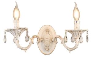 Brilagi - Nástěnná lampa CLASSIC 2xE14/10W/230V krémová/patina