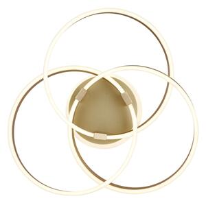 Globo 67163-56G - LED Stm stropní svítidlo HERWIG 56W/230V 57,5x60 cm zlatá+DO