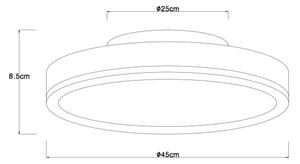 Globo 416080AD2R-CCT - LED Stm stropní svítidlo DORO 24W/230V pr. 45 cm+DO