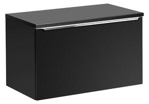 Koupelnová skříňka s umyvadlem a deskou SANTA FE Black DU80/1 | 80 cm