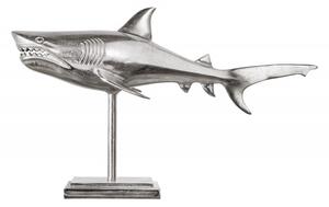 Skulptura SHARK SILVER 70 CM Doplňky | Sochy a sošky