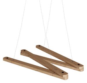 Creative cables Zigh-zagh, nastavitelná dřevěná stropní konzola pro závěsné lampy