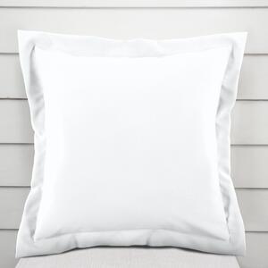 Biante Dekorační povlak na polštář s lemem Rongo RG-031 Studený bílý 30 x 50 cm