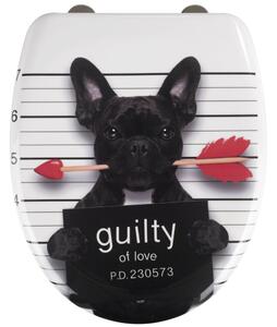 WC prkénko s mechanismem Easy-Close, GUILTY DOG, WENKO
