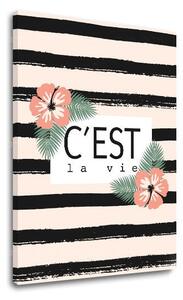 Obraz na stěnu s textem C est la vie - 40x60 cm