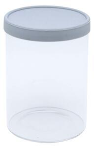 Skleněná nádoba se silikonovým víčkem 760 ml, šedá