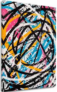 Obraz na plátně Barevný chaos - Moderní abstrakt - 60x90 cm