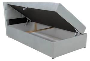 Rozkládací pohovka s boxem a geometrickým podhlavníkem NELA 100 x 200 cm