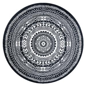 Dywany Łuszczów Kusový koberec Napkin black kruh - 120x120 (průměr) kruh cm