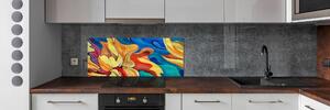 Panel do kuchyně Abstraktní květ pksh-62510188