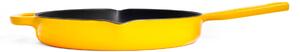 Fabini Smaltovaná litinová pánev Ø 26 cm bez poklice, žlutá - více použité