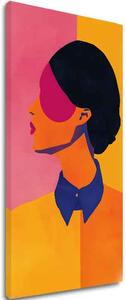 Obraz VIBRANT SILHOUETTE | italské plátno - 40x80 cm