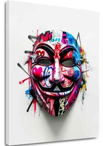 Obraz ANONYMOUS MASK | italské plátno - 40x50 cm