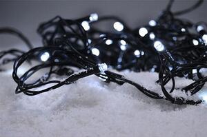Solight Světelný venkovní řetěz 50 LED s časovačem, 5 m, studená bílá