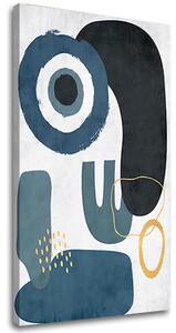 Obraz na plátně TYRKYS ABSTRAKT 001 - 40x60 cm