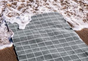 Nanimarquina Běhoun Tiles 2, tmavě šedý, 100% recyklované PET Rozměr: 80x240 cm