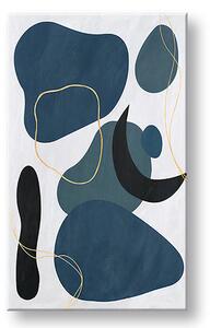 Obraz na plátně TYRKYS ABSTRAKT 002 - 40x60 cm
