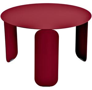 Červený kovový zahradní konferenční stolek Fermob Bebop 60 cm