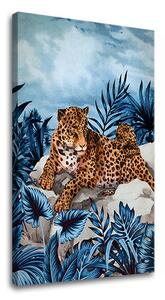 Obraz na plátně GEPARD NA SKLE 001 - 40x60 cm