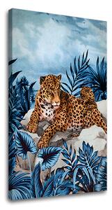Obraz na plátně GEPARD NA SKLE 001 - 40x60 cm