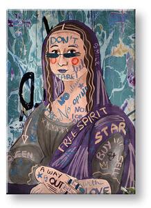 Obraz na plátně MONA LISA ABSTRAKT 001 - 40x60 cm