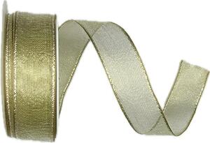 Stuha zlatá PLATINUM PLATINUM lurexová 25mm x 2m (12,- Kč/m)