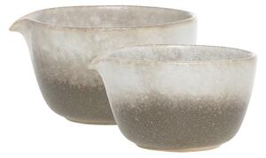 Porcelánové misky s nálevkou Valence Walnut – set 2 ks