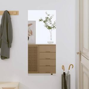 Zrcadlo na zeď, 40x80 cm, obdélníkové – bez rámu, skleněné, vhodné do chodby, koupelny, ložnice a obývacího pokoje – křišťálově čisté zrcadlo na líčení, určené k montáži na zeď, tloušťka 4 mm