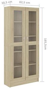 Skříňka s výklopnými dvířky, Imitace Sonoma, rozměry 82,5 x 30,5 x 185,5 cm, materiál: dřevovláknitá deska, hmotnost 47 kg, kód produktu: 802771