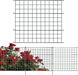 10 kusů plotových panelů – kompletní sada plotu pro zahradu. Kovový plot, 22 plotových prvků – plot pro zahradu, sada kovových plotových prvků. Plot pro psy (10 kusů rovných plotových panelů, zelená barva)