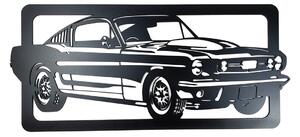 Dřevěná nástěnná dekorace Ford Mustang černý