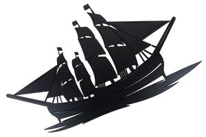 Dřevěná nástěnná dekorace Černá loď