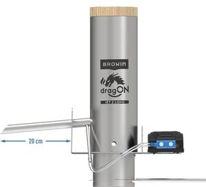 Generátor kouře DragON Jet 2 Long s popelníkem a pumpou, model 330146 | Generátor chladného kouře z nerezové oceli | vhodný pro každý kouřový ohniště | inovativní tryska | Dokonalý zážitek z kouření