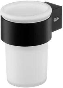 BISK Futura black kelímek na čištění zubů bílá-černá 02959