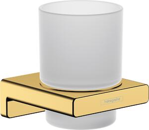 Hansgrohe AddStoris kelímek na kartáčky bílá-zlatá 41749990