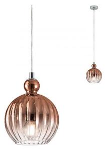 Redo 01-2064 - Lustr na lanku PLUMEN 1xE14/42W/230V pr. 15 cm měď