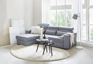 ROHOVÁ SEDAČKA, textil, modrošedá Carryhome - Rozkládací sedačky