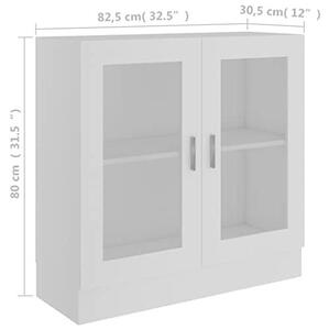 Skříňka s výklopnými dvířky, bílá, 82,5 x 30,5 x 80 cm, materiál: dřevotříska, barva: bílá, hmotnost: 21,5 kg, kód produktu: 802741