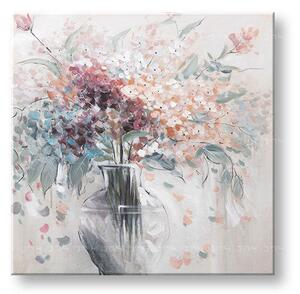 Malovaný obraz na stěnu KVĚTINY 1 díl - 80x80 cm - 80x80 cm