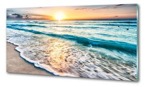 Panel lacobel Západ slunce pláž pksh-64168411