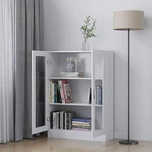 Skříňka s výklopnými dvířky, bílá, 82,5 x 30,5 x 115 cm, materiál: dřevotrieska, barva: bílá, hmotnost: 30,2 kg, kód produktu: 802750
