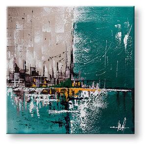 Malovaný obraz na stěnu ABSTRAKT 1 díl - 80x80 cm