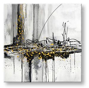 Malovaný obraz na stěnu ABSTRAKT 1 díl - 100x100 cm