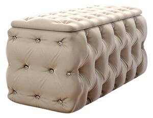 (4343) Lesond elegantní taburet krémový 189 cm