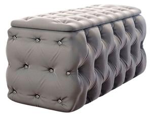 (4340) Lesond elegantní taburet šedý 128 cm