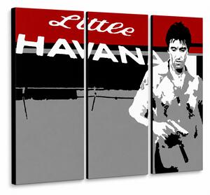 Ručně malovaný obraz POP Art Scarface - AL PACINO 3 díly al39 - AL PACINO 3 dílný al39 - 60x40 cm