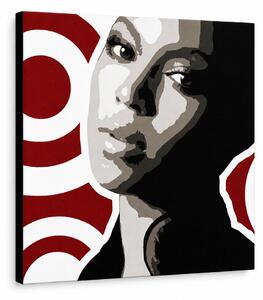 Ručně malovaný obraz POP Art BEYONCÉ 1 kus bey3 - 50x50 cm